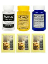 Kit Completo 3 Monzi 125Ml Limpa Chapeados Prata Ouro + 3