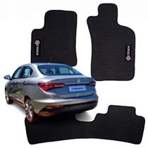 Kit Completo 3 Peças Tapete Automotivos Específico Fiat Cronos 2017 a 2023 - CGW6380