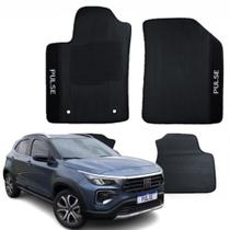 Kit Completo 3 Peças Tapete Automotivos Específico Fiat Pulse 2022 a 2024 - V8461