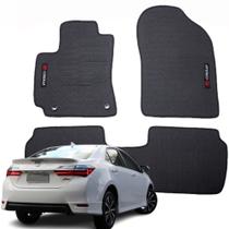Kit Completo 3 Peças Tapete Automotivos Específico Toyota Corolla 2018 a 2019 - W3027