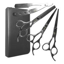 Kit Completo 3 Tesouras Obopekal Para Barbeiro Cabeleireiro Profissionais