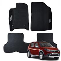 Kit Completo 3P Tapetes de Borracha Específicos Renault Sandero Stepway 2008 em diante - V8820