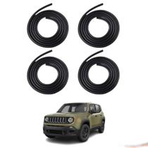 Kit Completo 4 Borrachas Das Portas Jeep Renegade Após 2015