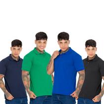 Kit Completo 4 Camisas Polo Masculina de Alta Qualidade