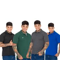Kit Completo 4 Camisas Polo Masculina de Alta Qualidade