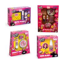 Kit Completo 4 em 1 Emilly Vick & Katlen dos Rosa 1 Hair Glow, 1 Beauty Mix, 1 Tô Pronta e 1 Nails - Brink Model Kit Completo 4 em 1 Emilly Vick & Katlen dos Rosa 1 Hair Glow, 1 Beauty Mix, 1 Tô Pronta e 1 Nails - Brink Model