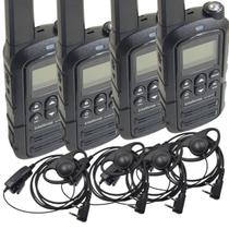 Kit Completo 4 Rádios RC4002 g2 intelbras com Fone cONCHA