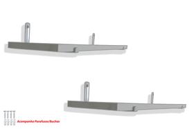 Kit Completo 4 Suportes Invertidos + 2 Prateleira Mdf 10x60 Kit Completo 4 Suportes Invertidos + 2 Prateleira Mdf 10x60