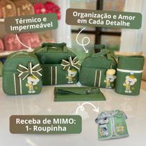 Kit completo 5 peças escudo bolsa maternidade menino/menina com mochila Kit completo 5 peças escudo bolsa maternidade menino/menina com mochila