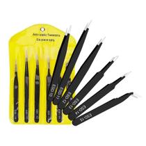 Kit Completo 5 Pinças Anti-estática Profissional Celulares Kit Completo 5 Pinças Anti-estática Profissional Celulares