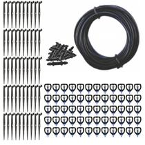 Kit completo 50 Microaspersores 160 LPH Ideal Hortas, Jardins, Estufas e Pomares