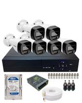 Kit Completo 6 Câmeras Intelbras 1120b Full Color DVR 8CH Com HD 500gb Instalado Kit Completo 6 Câmeras Intelbras 1120b Full Color DVR 8CH Com HD 500gb Instalado