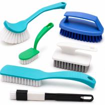 Kit Completo 6 Escovas Multiuso Para Limpeza Casa Carro Cozinha Banheiro Sofá Tênis Rejunte Trilhos e Estofados Lavanderia Limpeza Pesada Kit Completo 6 Escovas Multiuso Para Limpeza Casa Carro Cozinha Banheiro Sofá Tênis Rejunte Trilhos e Estofados Lavanderia Limpeza Pesada