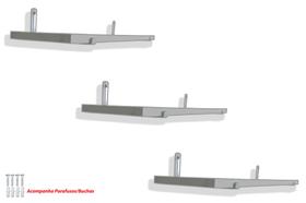 Kit Completo 6 Suportes Invertidos + 3 Prateleira Mdf 20x60