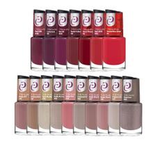 Kit Completo 7 Maravilhas Vermelhos + Kit Completos Nudes 10ml Cora
