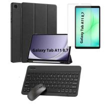 Kit Completo Acessórios para Samsung Galaxy A11 8.7" Capa + Película + Teclado Bluetooth abnt2 Kit Completo Acessórios para Samsung Galaxy A11 8.7" Capa + Película + Teclado Bluetooth abnt2