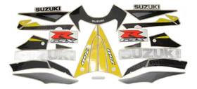 Kit Completo Adesivos Suzuki Gsxr 750 2003 Amarela E Cinza A