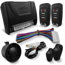 Kit Completo Alarme Automotivo Carro Bloqueio de Motor Anti Furto 3 saidas Auxiliares Sirene 2 Controles