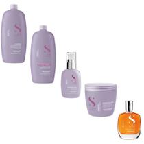 Kit Completo Alfaparf Semi Di Lino Smooth - 5 Produtos Gd