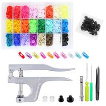 Kit Completo Alicate Pressão 360 Botões Cores N12 Acessórios