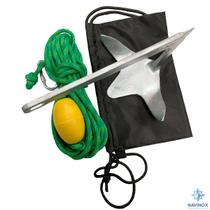 Kit Completo Âncora Bruce Aço Galvanizado 2kg Jet Ski Barco Caiaque Kit Completo Âncora Bruce Aço Galvanizado 2kg Jet Ski Barco Caiaque