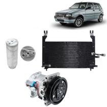 Kit Completo Ar Condicionado Uno Fire! Condensador + Compressor + Filtro