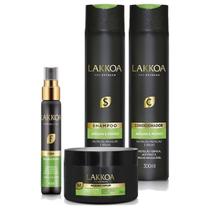 Kit Completo Argan & Monoi Lakkoa Sh Cond Masc Finalizador Kit Completo Argan & Monoi Lakkoa Sh Cond Masc Finalizador