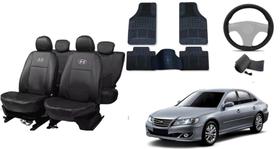 Kit Completo Azera 08-12 + Capa de Volante + Tapete Personalizado