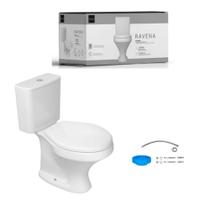 Kit Completo Bacia Com Caixa Acoplada + Assento E Instalações Ravena Branco - Deca