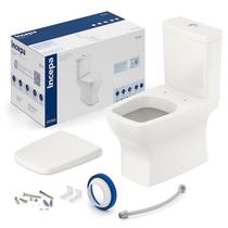 Kit Completo Bacia Com Caixa Acoplada Beige Incepa