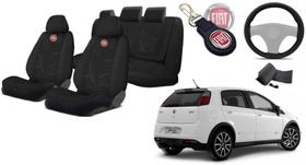 Kit Completo Banco Punto 2017 a 2020: Capas, Volante, Chaveiro Kit Completo Banco Punto 2017 a 2020: Capas, Volante, Chaveiro