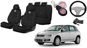 Kit Completo Banco Stilo 2002 a 2010: Capas, Volante, Chaveiro