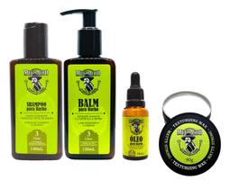 Kit Completo Barba e Cabelo - Shampoo, Balm e Óleo para Barba + Pomada Modeladora Matte Efeito Seco Muchacho Citric Kit Completo Barba e Cabelo - Shampoo, Balm e Óleo para Barba + Pomada Modeladora Matte Efeito Seco Muchacho Citric