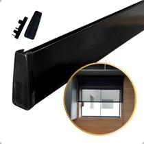 Kit Completo Base Chata Cortina Persiana Rolo com Tampas 50cm até 1,0m Kit Completo Base Chata Cortina Persiana Rolo com Tampas 50cm até 1,0m