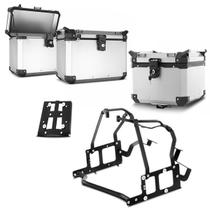 Kit completo baús 35/33 litros super adventure bmw f 700 gs /f 800 gs 2007/19 Kit completo baús 35/33 litros super adventure bmw f 700 gs /f 800 gs 2007/19