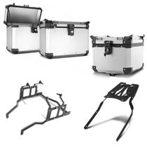 Kit completo baús 35/33 litros super adventure yamaha mt-09 tracer 2017/18