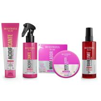 Kit Completo Be.Use Máscara + Spray Acidificante + Óleo Sublime + Modelador Bio Extratus Hidratação, Brilho, Antifrizz