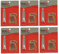 Kit Completo Borracheiro Reparo Pneu De Bicicletas 7 Peças