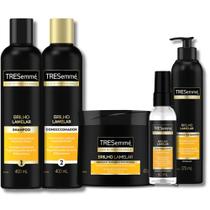 Kit Completo Brilho Lamelar Shampoo Condicionador 400ml Nutrição 5 Itens TRESemmé