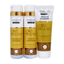 Kit Completo Cabelo Loiro Efeito Loiro Perolado Kerabrasil Kit Completo Cabelo Loiro Efeito Loiro Perolado Kerabrasil