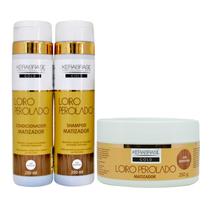 Kit Completo Cabelo Loiro Efeito Loiro Perolado Kerabrasil