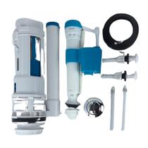 Kit Completo Caixa Acoplada Universal Acionamento Superior Botão Duplo