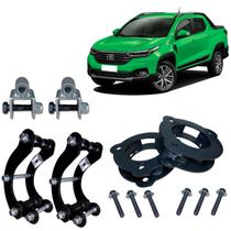 Kit Completo Calço Diant De Aço + Prolongador Strada 2021