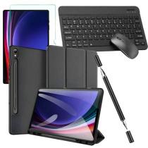 Kit Completo Capa Case Smart P/ Galaxy Tab S9 Fe 10.9 Película +teclado mouse+ Caneta