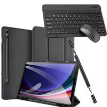Kit Completo Capa Case Smart P/ Galaxy Tab S9 Fe 12.4 +teclado mouse+ Caneta