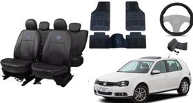 Kit Completo Capa de Couro Golf 06-13 + Tapete + Capa de Volante Kit Completo Capa de Couro Golf 06-13 + Tapete + Capa de Volante