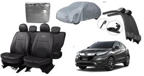 Kit Completo: Capa de Couro HR-V 17-24 + Capa de Cobrir + Limpador de Parabrisa