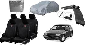 Kit Completo Capa de Couro Tipo 1990-1999 + Limpador de Parabrisa e Proteção Kit Completo Capa de Couro Tipo 1990-1999 + Limpador de Parabrisa e Proteção