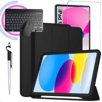 Kit Completo Capa Para iPad 10 Geração A2696 A2757 A2777