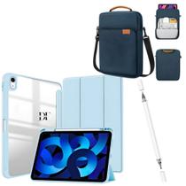 Kit Completo Capa Smart Acrilico Para ipad 10a Ger 10.9 +bolsa + Caneta Touch